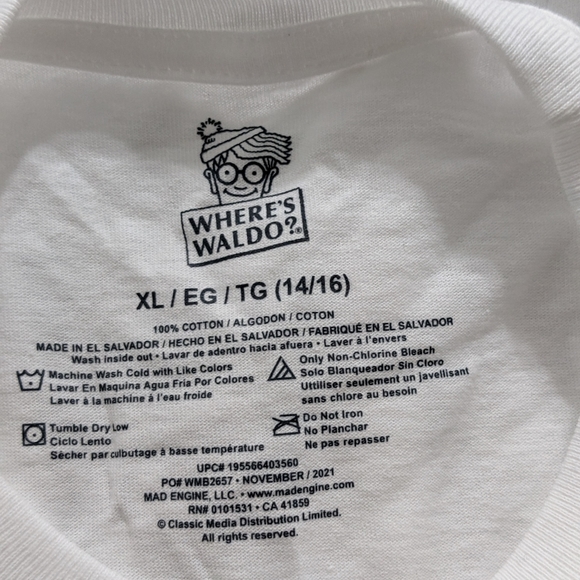 Where's Waldo? Hide and Seek Champion Boys  Short Sleeve Graphic T-Shirt,Size XL - Picture 3 of 3
